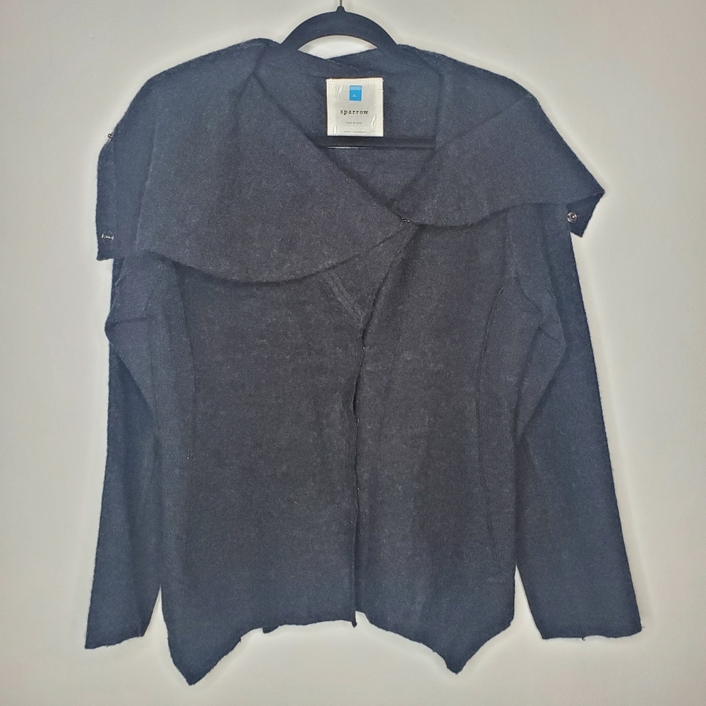 Anthropologie Sparrow 100% wool sweater Dark Gray